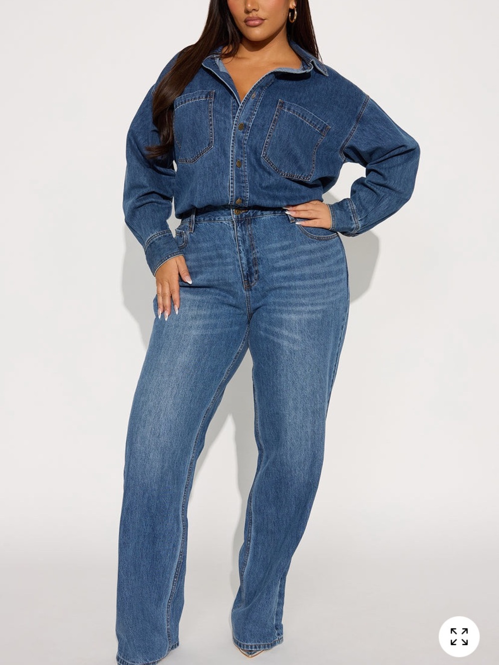 Tall Farmer’s Market Cutie Denim Jumpsuit